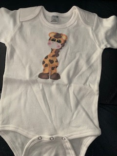 Onsie 6-12 mo with Giraffe printed