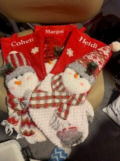 Name added to Christmas Sock