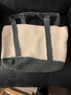 Knit grocery bag