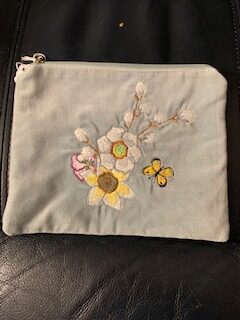 Lined zipper bag